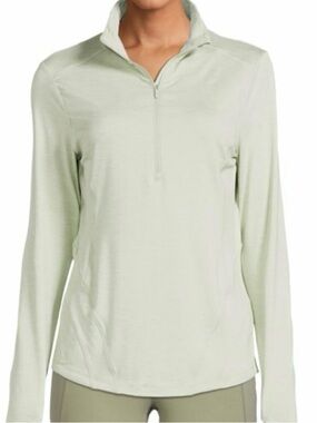 Avia Pale Green Half-Zip Long Sleeve Pullover
